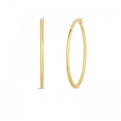 Roberto Coin 18K Gold Large Hoop Earrings
